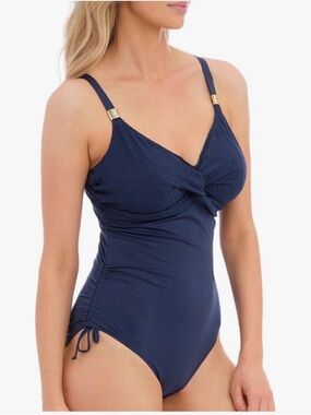 NWT Fantasie OttawaTwist Front Swimsuit
Ink Blue -Sz Med. -Underwire Bra Support